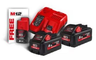Pack NRG 18V 5.5ah 2 batt. High Output + chargeur